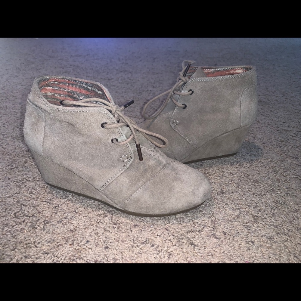 Suede Brown Booties - Picture 2 of 4
